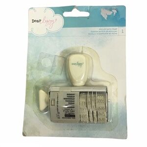 DEAR LIZZY Roller Date Stamp Phrases Scrapbooking Crafting Planner Accessories